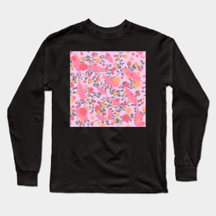 pink floral Long Sleeve T-Shirt